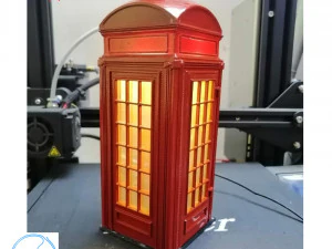 फोन बूथ 3D प्रिंट मॉडल