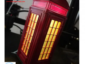 फोन बूथ 3D प्रिंट मॉडल