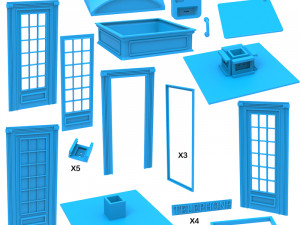 phone booth Model Cetak 3D