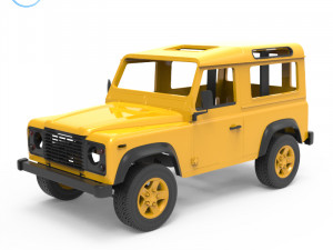 land rover defender Model Cetak 3D