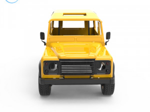 land rover defender Model Cetak 3D