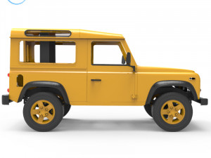 land rover defender Model Cetak 3D