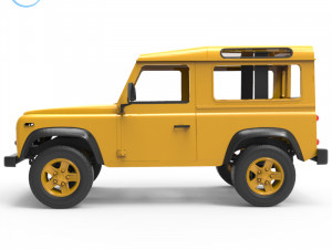 land rover defender Model Cetak 3D