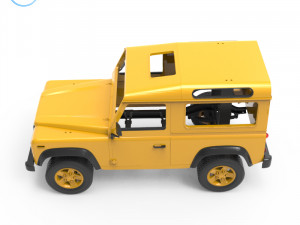 land rover defender Model Cetak 3D