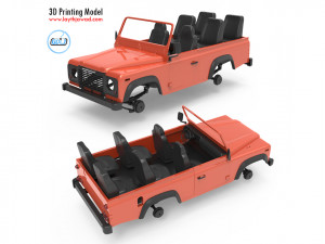 land rover defender 3D Print Model