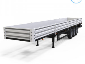 trailer 1-32 scale Model Cetak 3D