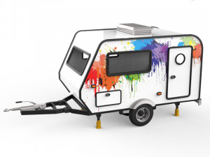 trailer travel Modello di stampa 3D