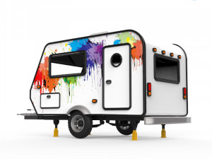 trailer travel Modello di stampa 3D