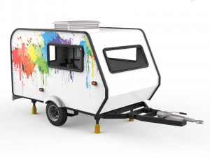 trailer travel Modello di stampa 3D