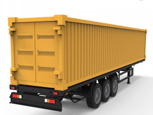 remolque contenedor 132 Modelo de impresión 3D