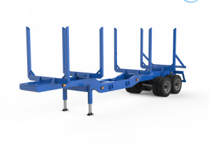 trailer for carrying logs 3d printing model Modelo de Impressão 3D