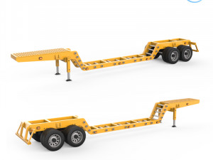 trailer heavy load 3d printing model Model Cetak 3D