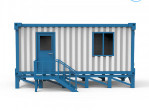 portable office container 3d printing model 3Dプリントモデル