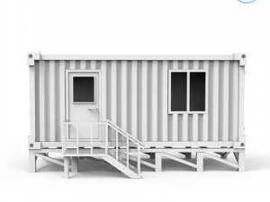 portable office container 3d printing model 3Dプリントモデル