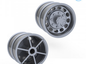 truck tire mold with 3 wheels 3d printing model Modèles 3D en vedette