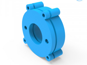 truck tire mold with 3 wheels 3d printing model Modèles 3D en vedette