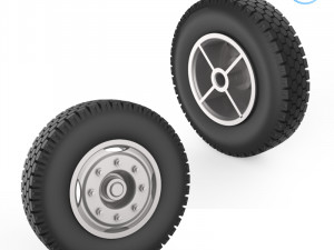 tire mold with standard wheels 3D प्रिंट मॉडल