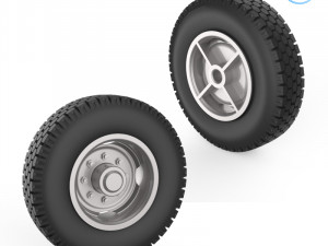 tire mold with standard wheels 3D प्रिंट मॉडल