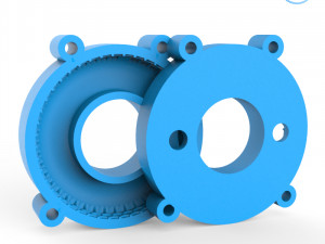 tire mold with standard wheels 3D प्रिंट मॉडल