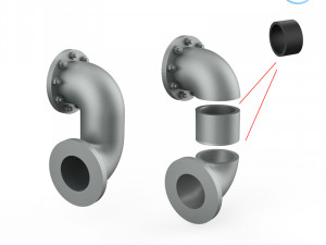 pipe assembly 3D-printmodel