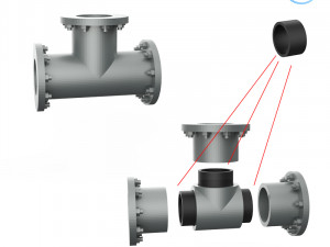 pipe assembly 3D-printmodel