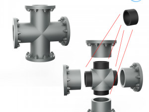 pipe assembly 3D-printmodel