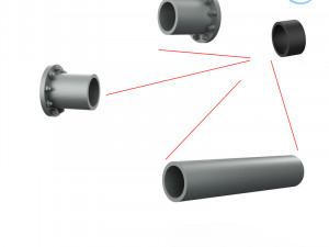 pipe assembly 3D-printmodel