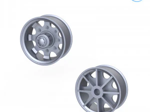 truck tire mold with 3 wheels 3d printing model 3D Print Model