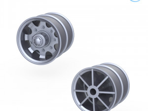 truck tire mold with 3 wheels 3d printing model Modelo de Impressão 3D