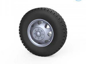truck tire mold with 3 wheels 3d printing model 3D Print Model