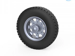 truck tire mold with 3 wheels 3d printing model 3D Print Model