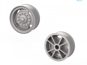 truck tire mold with 3 wheels Modelo de Impressão 3D