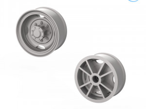 truck tire mold with 3 wheels Modelo de Impressão 3D