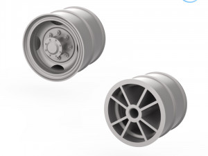 truck tire mold with 3 wheels Modelo de Impressão 3D