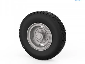 truck tire mold with 3 wheels 3D Print Model