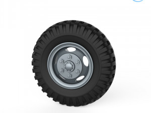 truck tire mold with wheel 3D Принт Модель