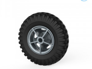 truck tire mold with wheel 3D Принт Модель