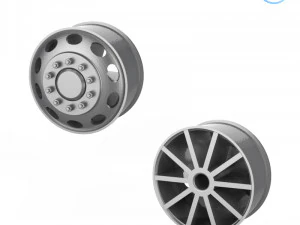 truck tire mold with 3 wheels 3D Print Model