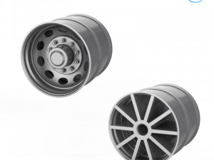 truck tire mold with 3 wheels 3D Print Model