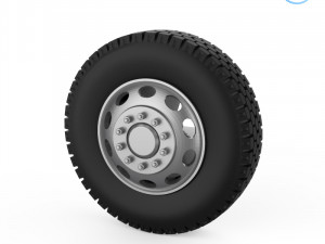 truck tire mold with 3 wheels 3D Print Model