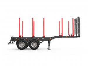 trailer for carrying logs 3D Print Model