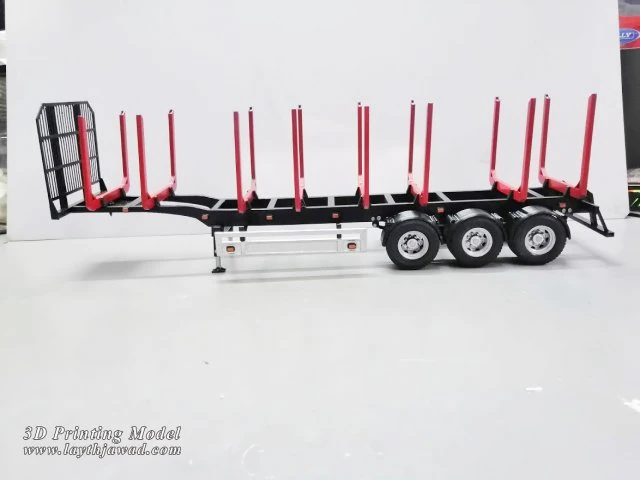 trailer for carrying logs 3D Print Model .c4d .max .obj .3ds .fbx .stl .blend 