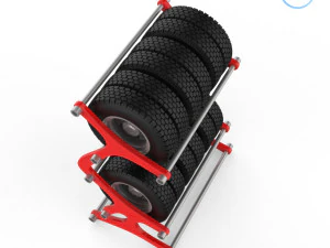 tyre rack 3D Print Model