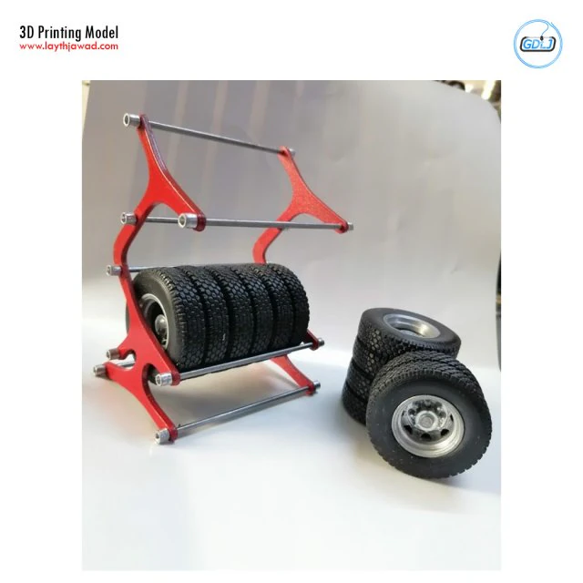 tyre rack 3D Print Model .c4d .max .obj .3ds .fbx .stl .blend 