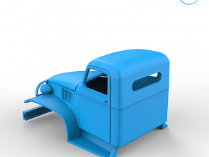 gmc cckw 352 cabin 3D 프린트 모델