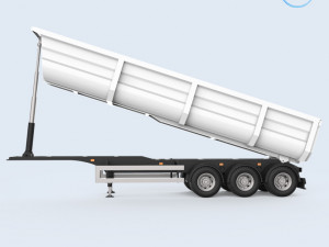 dumper trailer Modello di stampa 3D