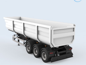 dumper trailer Modello di stampa 3D