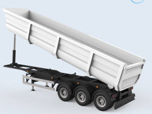 dumper trailer Modello di stampa 3D