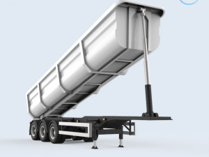 dumper trailer Modello di stampa 3D