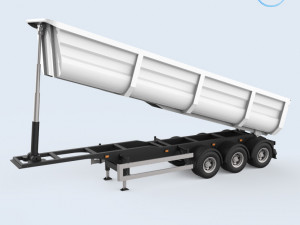 dumper trailer Modello di stampa 3D